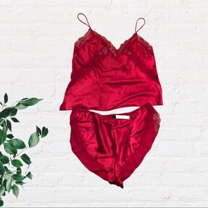 NWT VS Lace & Satin Cami Set - Medium